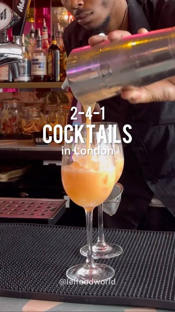 This video showcases Tequila Mockingbird, a cocktail bar in London. It highlights their 2-4-1 cocktail deals, their various locations, and the ambiance of their bars, including a riverside garden and a basement tunnel bar. The video shows several different cocktails and pizzas.
