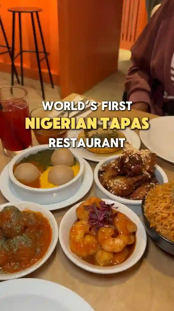 🇳🇬 The world’s first Nigerian tapas restaurant has become a MUST VISIT for all Londoners!

📝 

Recommendations:
🥞 Sinasir & Miyan Taushe ⭐️ 
🥘 Egusi Bowl ⭐️ 
🧆 Suya Meatballs ⭐️ 
🧇 Plantain Waffle ⭐️ 

Being the world’s first Nigerian tapas restaurant and been named one of the top fifty restaurants in London by Time Out two years in a row, we had to try them out. There were so many dishes on the menu we wanted to try due to the variety but our stomachs are only able to fit in so much. The Egusi Bowl was one of the many standout dishes offering a modern take on a classic Nigerian favourite. The vibrant and colourful presentation makes this dish stand out along with its flavourful, hearty taste.

Being mine and my brother’s first time trying Nigerian food we thought we would try traditional dishes and tried the Sinasir & Miyan Taushe and Oh My! The hint of sweetness from the rice pancake went so well with the Miyan Taushe which is a creamy pumpkin and peanut stew. We honestly thought this was such a unique choice for diners who are looking to explore Nigerian cuisine beyond the more common dishes.

You have to try their Plantain Waffles which is a delightful and inventive twist on a beloved Nigerian staple. The plantain brings a subtle sweetness, making the waffle light yet satisfying.

We loved that there are many dishes for all including people who are meat lovers, vegan, gluten free or require halal options. Tyla who has just recently joined Chuku’s team made our dining experience even better by being incredibly warm and welcoming. Having authentic flavours and putting your own twist on it is always a challenge but I can confirm this brother and sister duo have done it just right. Must Visit!

📍Chuku’s, Tottenham @chukudn

{AD/Invite} @joli_app

#nigerianfood #jollofrice #egusi #wings #prawns #thingstodoinlondon #foodreels #londonfood #wheretoeatlondon #londonfoodie #londonfoodblogger #londonhotspots #foodie #foodbloggeruk #foodblogger #tastelondon #londonrestaurants