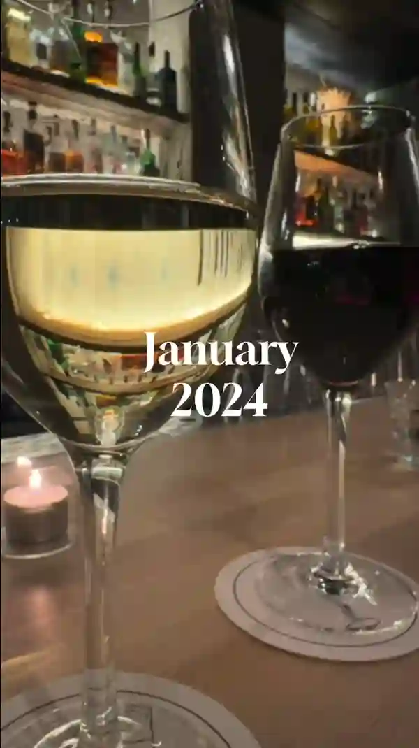 This video is a montage of a couple's January 2024 activities, heavily featuring various food and drink establishments in Manchester and surrounding areas. It showcases diverse settings and dishes, from beachside walks and snow days to fine dining and casual brunches.  The food and drinks range from oysters and steak to pancakes, tagines, and cocktails.  The presentation varies, with some dishes given detailed close-ups, while others are shown more quickly.