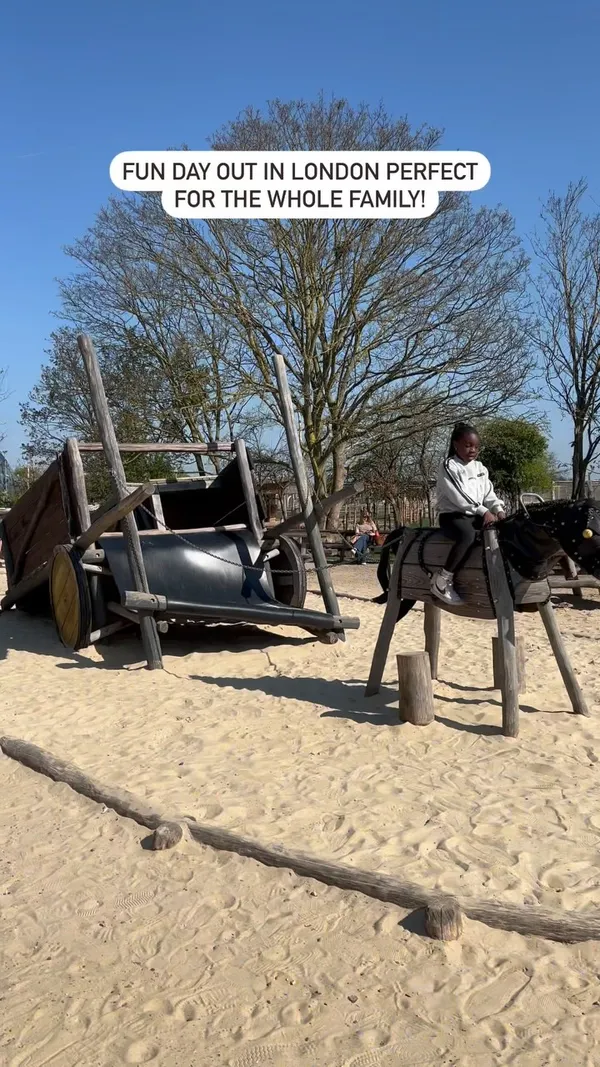 The video showcases various activities at Hobbledown Heath, an indoor and outdoor play area. It features children and adults enjoying slides, a large net swing, a giant inflatable cushion, climbing structures, and net parks. The video highlights different sections of the venue, including indoor soft play areas and outdoor activities. No food or drink is shown in the video.