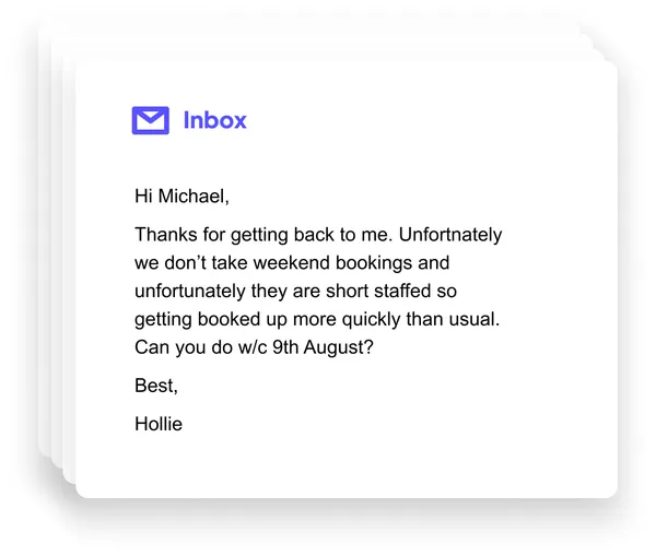 Michael frustrated by the complexity of arranging influencer collaborations