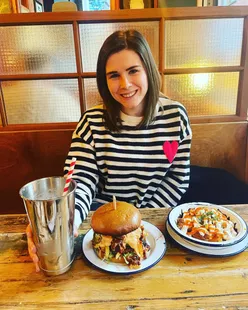 Buffalo fries, chicken burger, and salted caramel milkshake at Bootleggers Belfast, perfect for UK foodies and street food lovers.