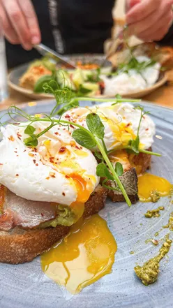 Mediterranean brunch with avocado toast, spiced feta, and full breakfast at The Sweet Greeks in Worcester.