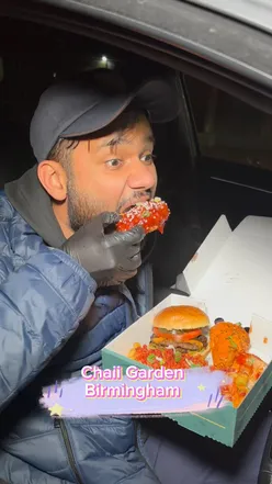 Delicious loaded fries and chai mocktails at Chaii Garden, Birmingham's vibrant late-night drive-thru spot.