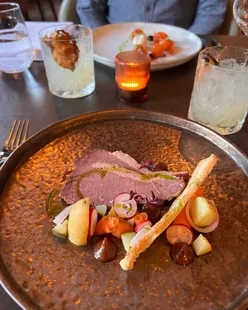 Ambers at Cedar Court Hotel Harrogate launch with local-sourced menu: corned beef brisket, lamb rump, sirloin steak, and desserts.