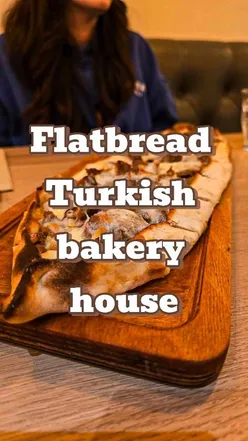 Delicious Turkish pide with diced chicken and cheese from Oh My Flatbread, Edinburgh's authentic stone oven bakery.
