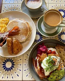 Brunch spots in Warwickshire: Trof's whipped feta dish, Warwick Street Kitchen's hash browns, Steamhouse's French toast.