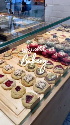 Assorted cookies from Demasie in Barcelona: Oreo, Cinnamon Bun, and Special Cookie with pistachio and chocolate.