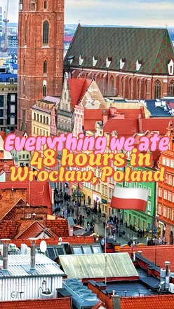 Delicious Polish cheese and festive treats from Wroclaw's Christmas market, highlighting local food culture.