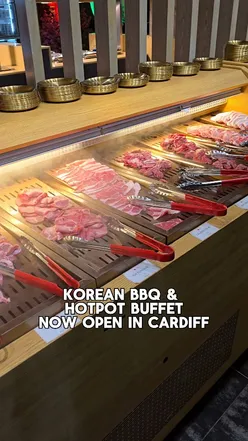 Korean BBQ and Shabu-Shabu Hotpot buffet in Cardiff with meats, seafood, and vegetables. Unique dining experience at DAIU.