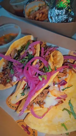 Mexican feast at Mucho Picante UK: Torta de birria, beef tacos, lamb burrito, loaded nachos, jalapeรฑo poppers, picante fries.