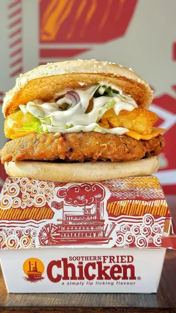 Juicy fried chicken and crispy fries at Southern Fried Chicken's grand opening in Poole on February 21st.