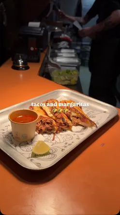 Delicious tacos and margaritas at @mercybristol with vibrant music and a lively atmosphere.