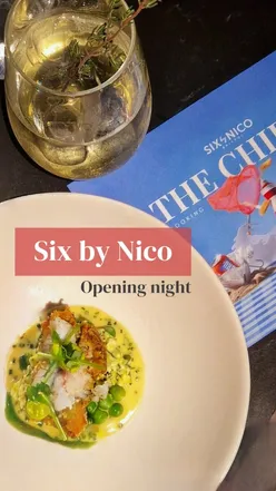 A beautifully plated fine dining dish inspired by fish and chips at Six by Nico in Bristol.