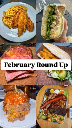 A delicious spread of burgers, wings, and homemade dishes enjoyed in Brighton's vibrant food scene.