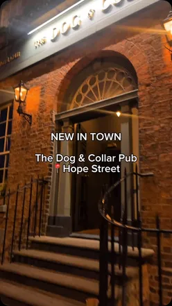 The Dog & Collar pub exterior, Georgian Quarter; dog-friendly, 3 levels with food by Chef Livia Alarcon, drinks, sports.