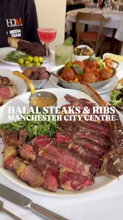 Halal steaks and ribs at Giovanni's Manchester, featuring Tomahawk, Porterhouse, and mocktails. Enjoy halal dining.