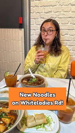 Delicious Hong Kong noodle dishes and spring rolls at Nala Noodles on Whiteladies Road, Bristol.