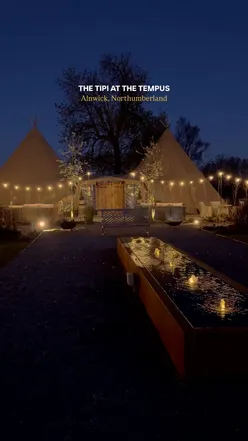 Woodfired pizza and cocktails at The Tipi, The Tempus, Northumberland. Enjoy live music and luxury stay. Perfect weekend spot.