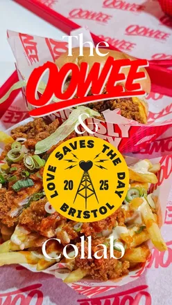Delicious Spicy Buffalo Blue Cheese menu launch featuring chicken burgers, fries, and tenders at Oowee Diner.
