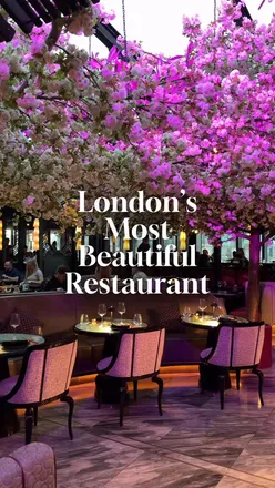 Delicious pan Asian dishes at Tattu London, featuring cherry blossom decor and views of Tottenham Court Road.