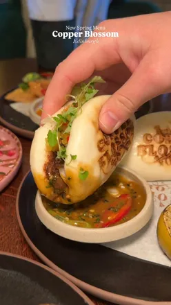 Delicious spring menu at Copper Blossom, featuring small plates and cocktails in Edinburgh.