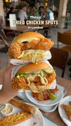 Delicious fried chicken from top spots: Coqfighter, El Pollote, and 20FT Fried Chicken in London.