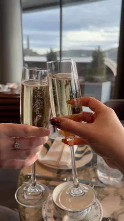 Afternoon tea at SushiSamba Edinburgh featuring sushi, tea, and champagne in a unique dining experience.
