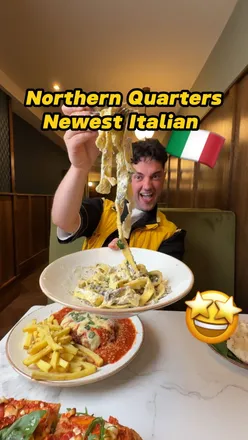 Delicious Italian dishes at Deano's Restaurant in Manchester's Northern Quarter, perfect for family and friends.