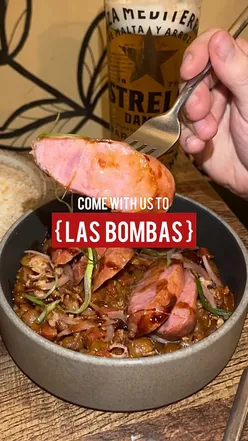 Latin American dishes at Las Bombas, Irlam, Manchester: Brazilian cheese bread, corn ribs, patatas bombas, beef birria nachos, lamb birria tacos, churros, sticky toffee pudding.