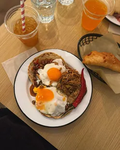 Latino breakfast at Rascal Burrito in Cathays, Cardiff, featuring homemade Venezuelan, Dominican, and Mexican dishes.
