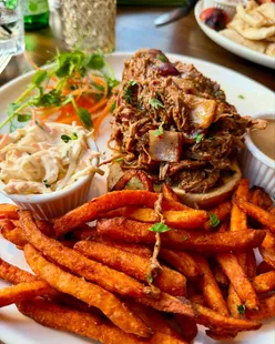 Turkish feast at Saray Turkish Grill House in Jesmond, featuring Cacik, Saray Mixed Grill, Beef Brisket, and Pistachio Dream Cake.