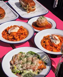 Polpetta's new menu at Baltic Market features Italian dishes like Conchiglie Amatriciana, Cacio A Pepe Gnocchi, and Porchetta Sub.