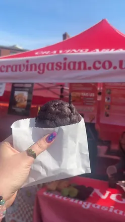 Flying Cows Burgers at British Street Food Awards in Sunderland, standout burgers and Craving Asian's ube miso caramel cookies.