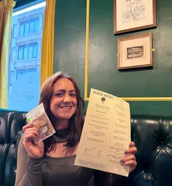 Sheffield pub meal: fish cake, Welsh rarebit, sausage & mash, fish & chips, sticky toffee pudding, knickerbocker glory.
