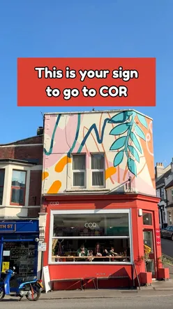 COR restaurant in Bedminster, Bristol, known for Mediterranean small plates, offers seasonal dishes like artichoke and fruity salad.