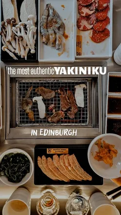 Authentic yakiniku in Edinburgh with A5 Wagyu, Iberico pork, ribeye, shrimp, and vegetarian options in a cozy, welcoming space.