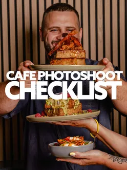 Creative cafe photoshoot ideas with single dishes, cooking shots, and table layouts at The Cakery Co, Halifax, West Yorkshire.