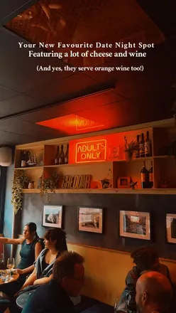 Cozy Stirchley wine bar with cheese boards, orange wine, and intimate vibe; ideal for date night or solo cheese indulgence.