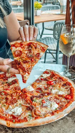 PizzaExpress summer menu: Hawaiian Hot Dough Balls with pineapple, pancetta; Calabrian Feast Romana with ‘Nduja, sausage, pepperoni; Birthday Cake Sundae dessert.