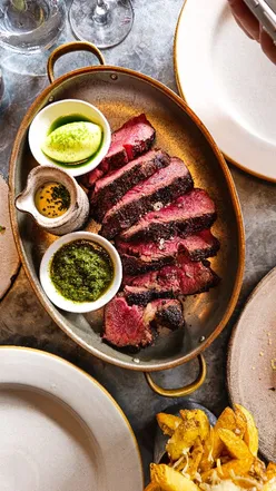 Juicy rump steak at Pasture Bristol, perfect for steak lovers and food influencers.