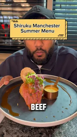 New summer menu at Shiruku Manchester featuring halal fine dining and Pan-Asian cuisine, including sushi.