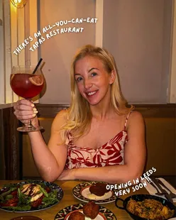 All-you-can-eat tapas in Leeds with crispy croquetas, sizzling prawns, creamy chicken, halloumi fries, and cocktails.