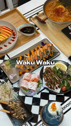 2D anime-themed restaurant in Manchester's Chinatown serving okonomiyaki, omurice, karaage, katsu chicken uramaki, and Mount Fuji float.