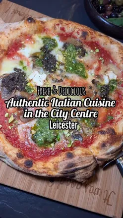 Authentic Italian cuisine at Maurizio's in Leicester, featuring pizzas like Maurizio with mushrooms, Prosciutto e Funghi, and Quattro Stagioni.