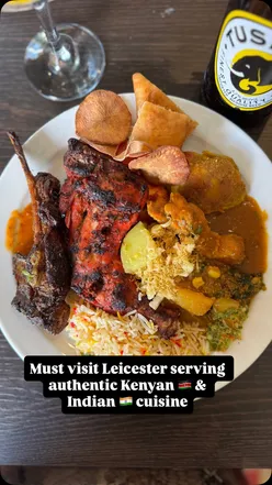 Authentic Kenyan and Indian cuisine at The Earl of Stamford pub in Leicester, featuring Karoga night dishes like pili pili mogo chips, paneer tikka, and Nairobi Chooza chicken.