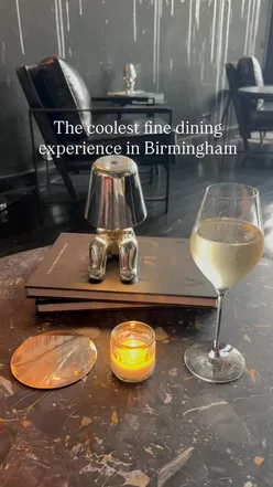 Fine dining at 670 Grams in Digbeth, Birmingham; five-course lunch with Brummie Cake, Evesham cabbage, and gourmet dessert duo.