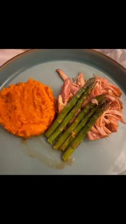 Delicious meal beautifully presented, showcasing love and care in every dish, captured by a food blogger.