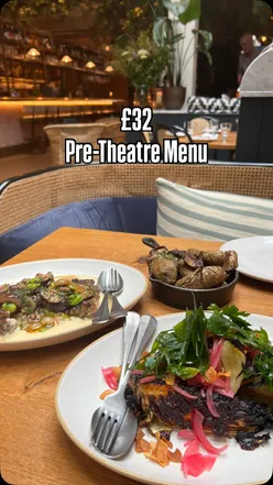 Guests enjoying a £32 pre-theatre menu at Wild by Tart in Belgravia, London, with a vibrant atmosphere.