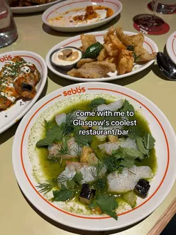 Delicious cocktails and vibrant dishes at SEBBS, a must-visit basement bar in Glasgow city centre.